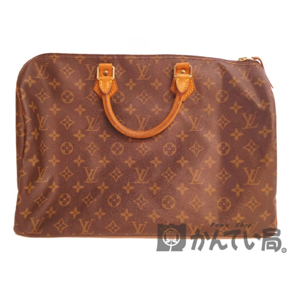 LOUIS VUITTON Speedy Monogram Brown Bag Handbag Boston Head